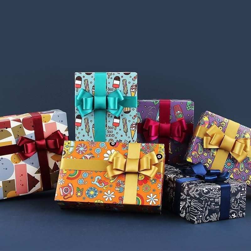20pcs Cute Animal Cartoon Gift Wrapping Paper for Toys Bookskin and Crafts - Blue Dinosaurs-20PCS V528-BIRTHDAYS-PAPER-20PCS-LSKL-353167