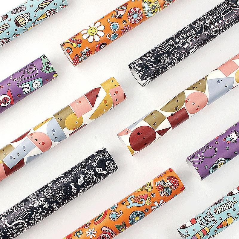 20pcs Cute Animal Cartoon Gift Wrapping Paper for Toys Bookskin and Crafts - Blue Dinosaurs-20PCS V528-BIRTHDAYS-PAPER-20PCS-LSKL-353167