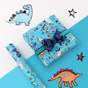 20pcs Cute Animal Cartoon Gift Wrapping Paper for Toys Bookskin and Crafts - Blue Dinosaurs-20PCS V528-BIRTHDAYS-PAPER-20PCS-LSKL-353167