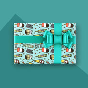 20pcs Cute Animal Cartoon Gift Wrapping Paper for Toys Bookskin and Crafts - Blue Dinosaurs-20PCS V528-BIRTHDAYS-PAPER-20PCS-LSKL-353167