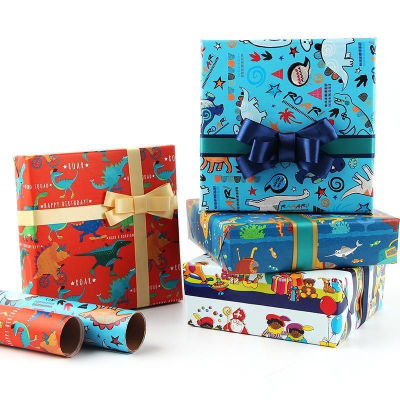 20pcs Cute Animal Cartoon Gift Wrapping Paper for Toys Bookskin and Crafts - Submarines-20PCS V528-BIRTHDAYS-PAPER-20PCS-QST-327787