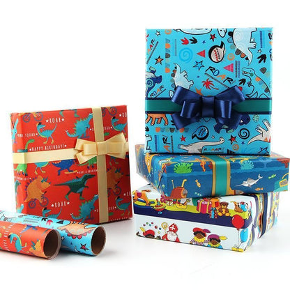 20pcs Cute Animal Cartoon Gift Wrapping Paper for Toys Bookskin and Crafts - Lions and tigers-20PCS V528-BIRTHDAYS-PAPER-20PCS-SZLH-533947