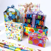 3 Pack Colorful Celebration with Premium Present Wrapping Paper - CSQQ V528-BIRTHDAYS-PAPER-3PCS-CSQQ-958174