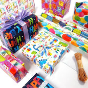 3 Pack Colorful Celebration with Premium Present Wrapping Paper - QQLW V528-BIRTHDAYS-PAPER-3PCS-QQLW-442732