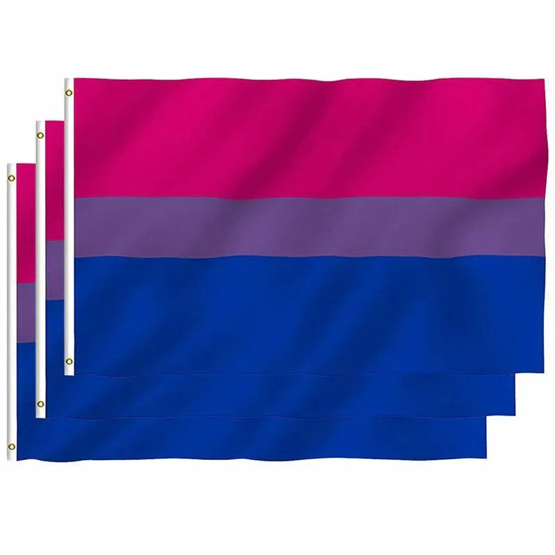 Bisexual Large Flag 150X90Cm Bi Sexual Pride Lgbt Lesbian Gay Rainbow Mardi Gras V528-BISEUALFLAG-150-90CM-281401