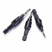 4PCS Screw Countersink Bit Set Pilot Holre Drill Metal Plastic Wood Hex Shank - Gold V528-BITSET-4PCS-GOLD-683801