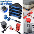 Heavy Duty Moving Tool Set Easy Move Five Piece Furniture Lifter Kit for Home - Red V528-BJSQ-HD-562597