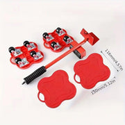Heavy Duty Moving Tool Set Easy Move Five Piece Furniture Lifter Kit for Home - Red V528-BJSQ-HD-562597