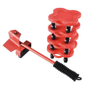 Heavy Duty Moving Tool Set Easy Move Five Piece Furniture Lifter Kit for Home - Red V528-BJSQ-HD-562597