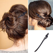 Retro Wooden Carved Hair Sticks Women Hairpin Barrette Chopsticks Accessories - A V528-BL-A20019