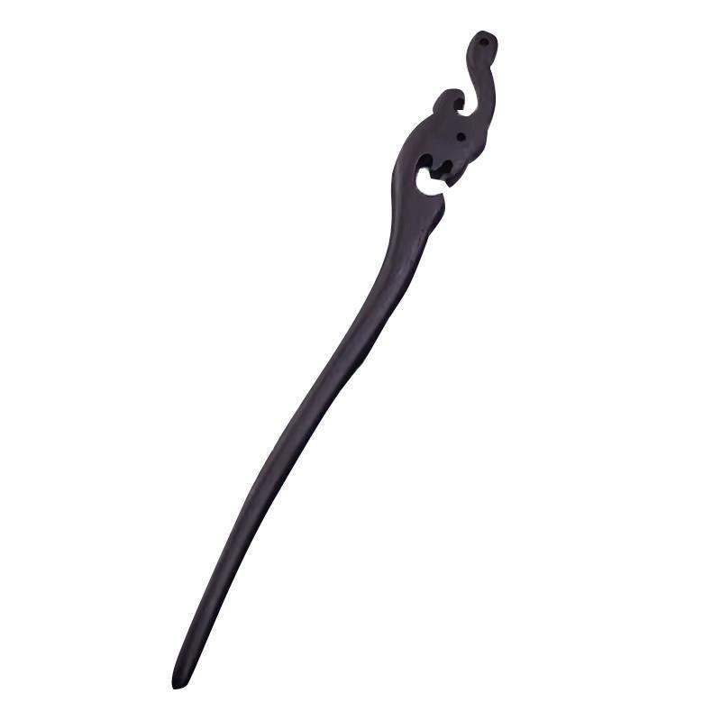 Retro Wooden Carved Hair Sticks Women Hairpin Barrette Chopsticks Accessories - A V528-BL-A20019