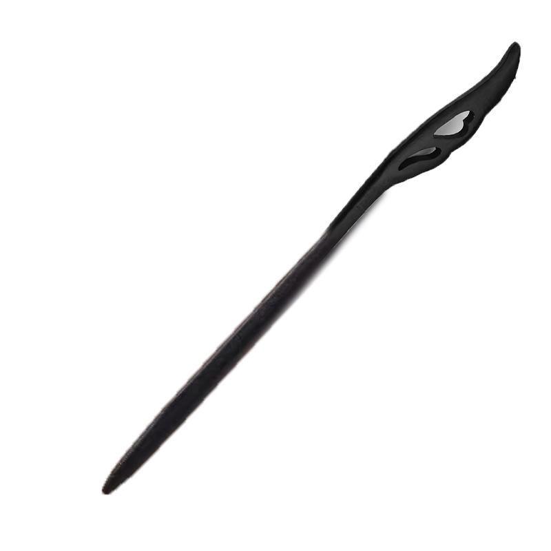 Retro Wooden Carved Hair Sticks Women Hairpin Barrette Chopsticks Accessories - D V528-BL-D24088