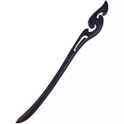 Retro Wooden Carved Hair Sticks Women Hairpin Barrette Chopsticks Accessories - D V528-BL-D24088