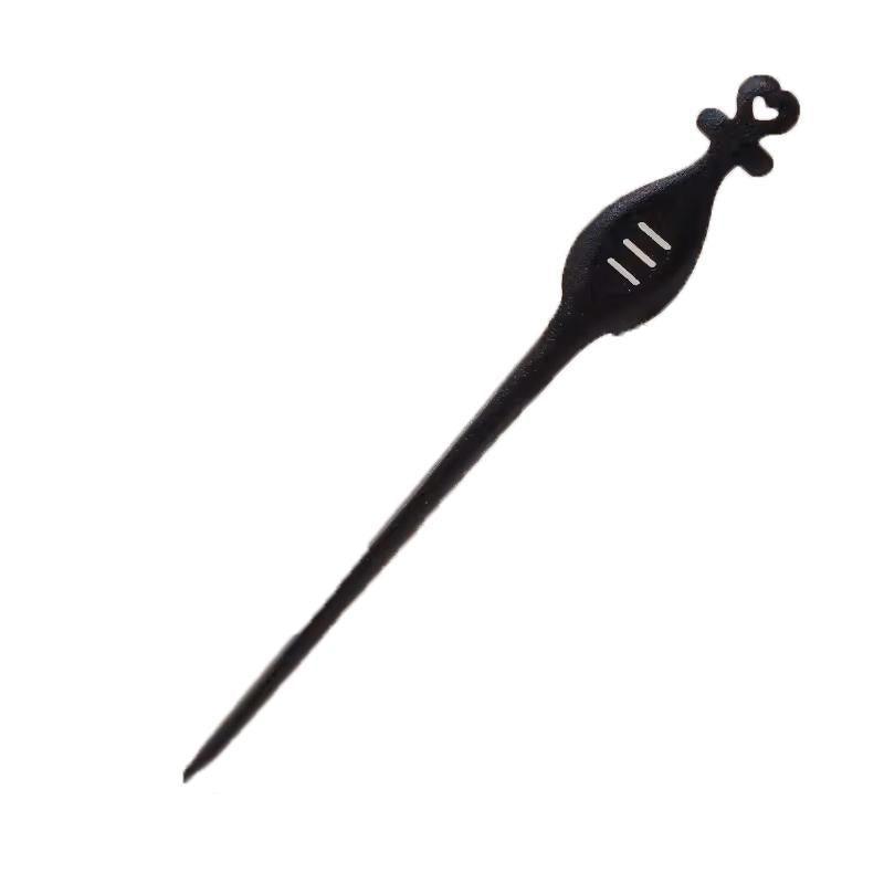 Retro Wooden Carved Hair Sticks Women Hairpin Barrette Chopsticks Accessories - D V528-BL-D24088