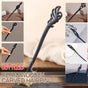 Retro Wooden Carved Hair Sticks Women Hairpin Barrette Chopsticks Accessories - F V528-BL-F43734