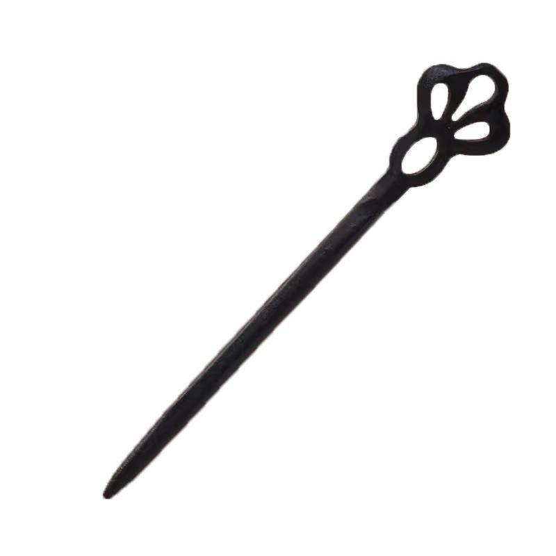 Retro Wooden Carved Hair Sticks Women Hairpin Barrette Chopsticks Accessories - H V528-BL-H37470
