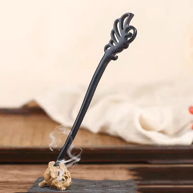 Retro Wooden Carved Hair Sticks Women Hairpin Barrette Chopsticks Accessories - I V528-BL-I68282