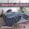 Soft Winter Flannel Blanket for Office Home Lunch Break Warm Cozy Throw Blanket - Wine Red V528-BL-WINE-RED-200-230-635475