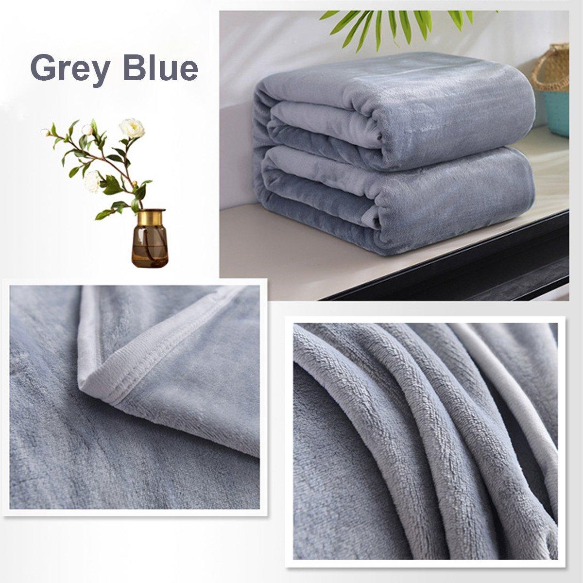 Soft Winter Flannel Blanket for Office Home Lunch Break Warm Cozy Throw Blanket - Wine Red V528-BL-WINE-RED-200-230-635475