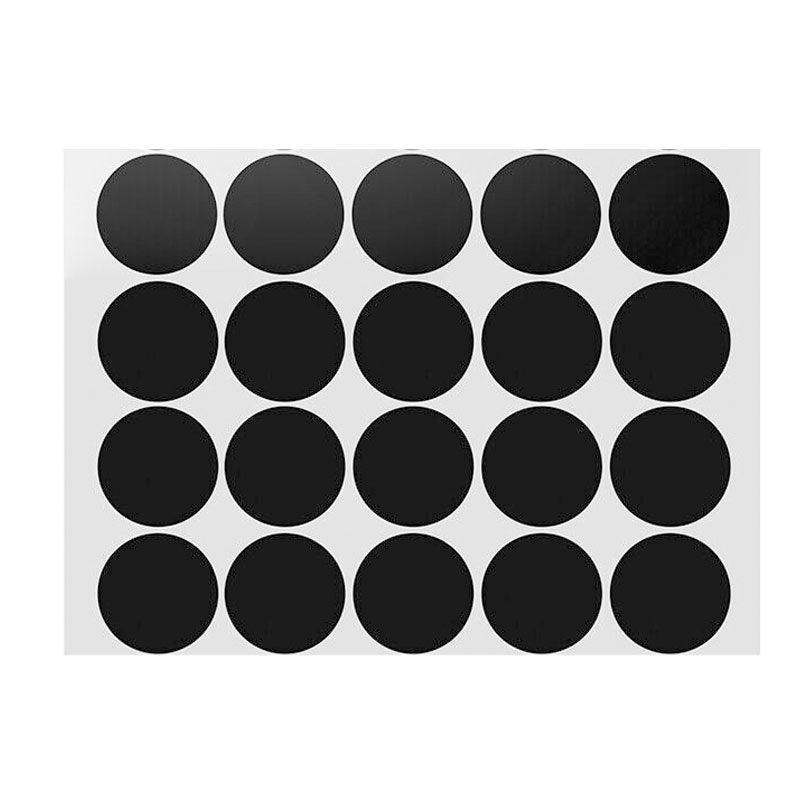 Black Assorted Sizes Colour Sticker Dots Adhesive Round Labels Circular Spot Scrapbook - 50mm*8 Dots V528-BLACK50MM-8DOTS73381