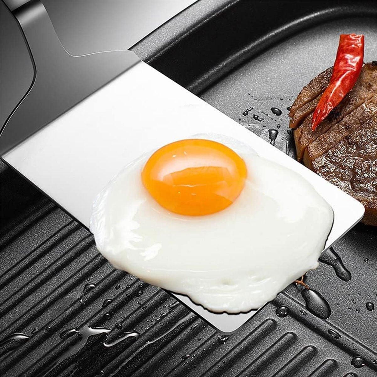 Stainless Steel Cooking Shovel Teppanyaki Spatula Pancake Steak Flipper Tool V528-BLADE-285MM-197654