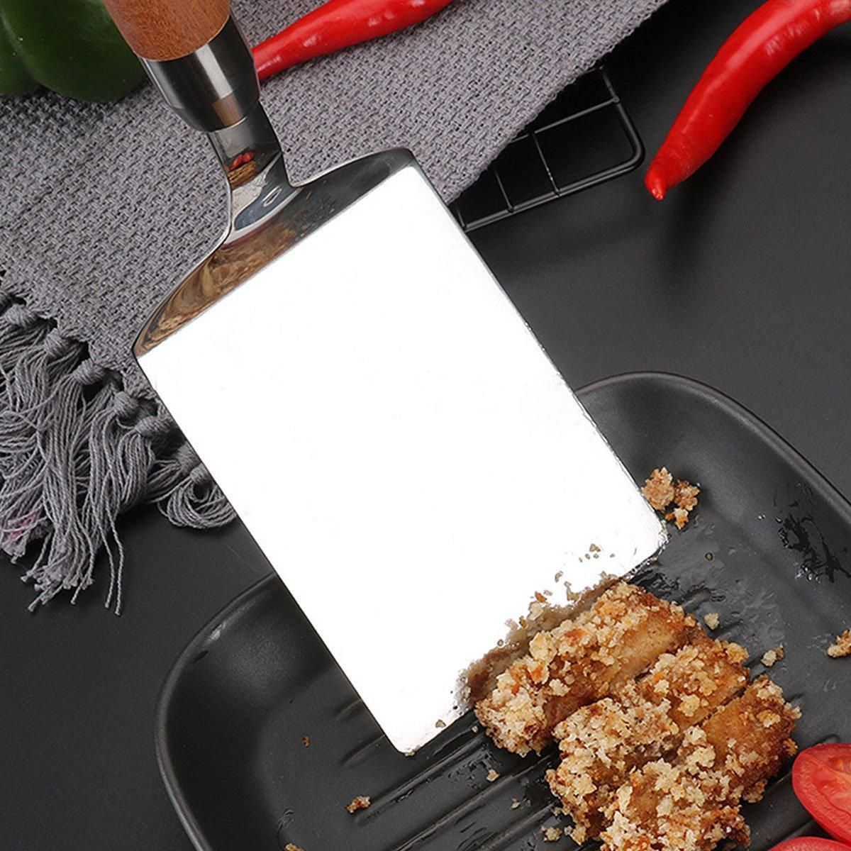Stainless Steel Cooking Shovel Teppanyaki Spatula Pancake Steak Flipper Tool V528-BLADE-285MM-197654