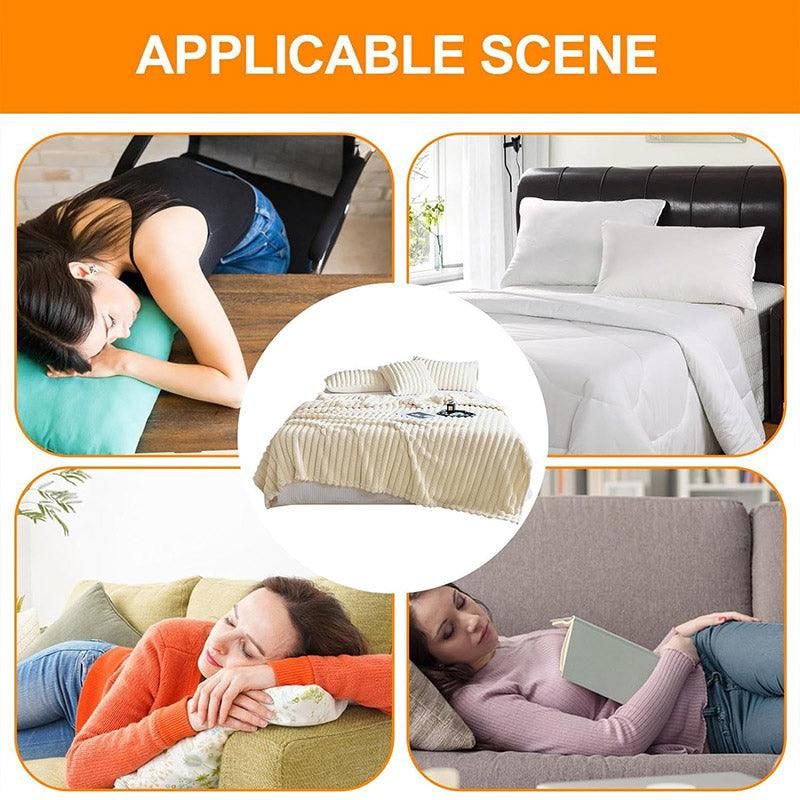 Plush Blanket Leisure Blanket Autumn Winter Warm Nap Throw Soft Cozy - Grey-100x150cm V528-BLANKET-GREY-100-150-508882