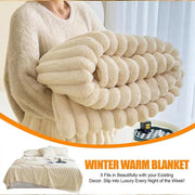 Plush Blanket Leisure Blanket Autumn Winter Warm Nap Throw Soft Cozy - Khaki-150x200cm V528-BLANKET-KHAKI-150-200-128066