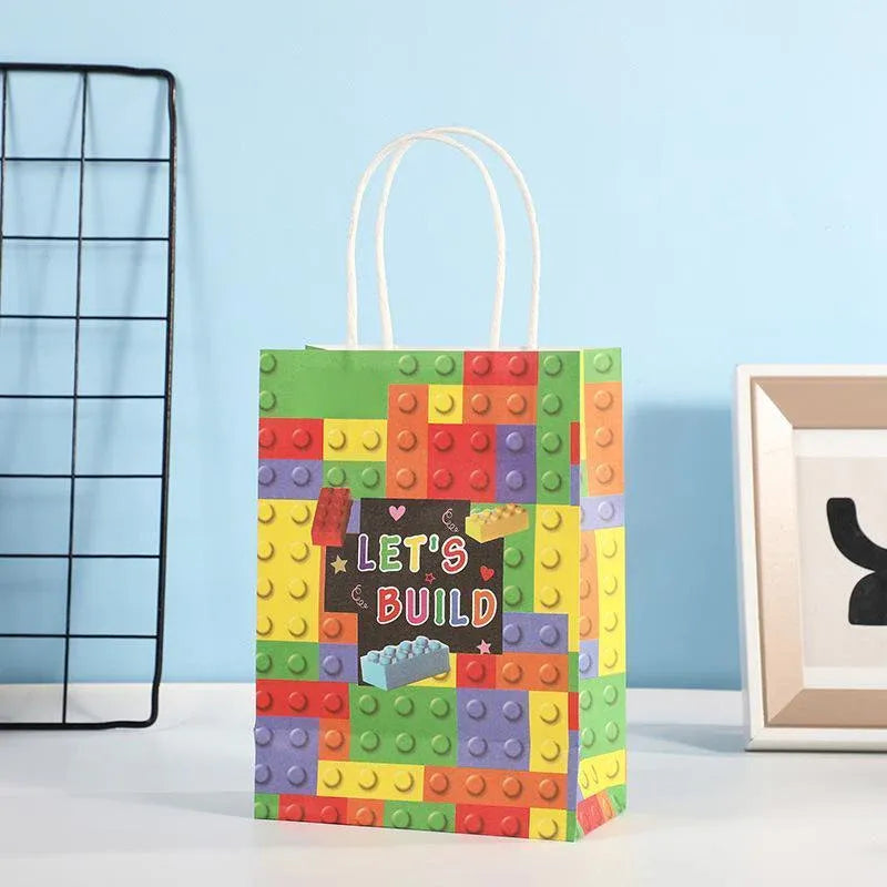 30PCS Fashion Ball Kraft Paper Gift Bag Festivals gift tote bag Party Favor Bag - Blue-Tennis-Ball-30pcs V528-BLUE-TENNIS-BALL-30PCS-988259