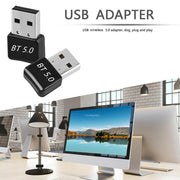 Bluetooth V5.0 Wireless USB Mini Dongle Adapter For Windows Laptop PC Universal V528-BLUETOOTH-54153