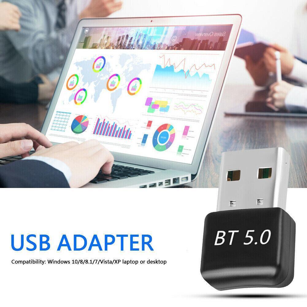 Bluetooth V5.0 Wireless USB Mini Dongle Adapter For Windows Laptop PC Universal V528-BLUETOOTH-54153