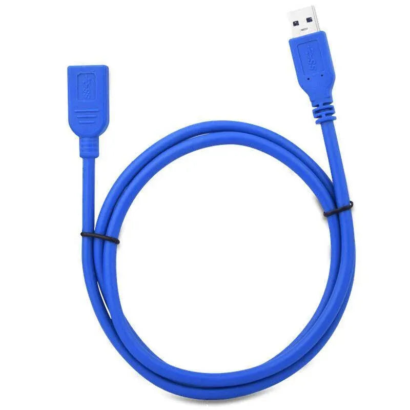 Super speed Usb 3.0 Male To Female Data Cable Extension Cord For Laptop Pc Camera - 5M V528-BLUEUSBCABLE5M38091