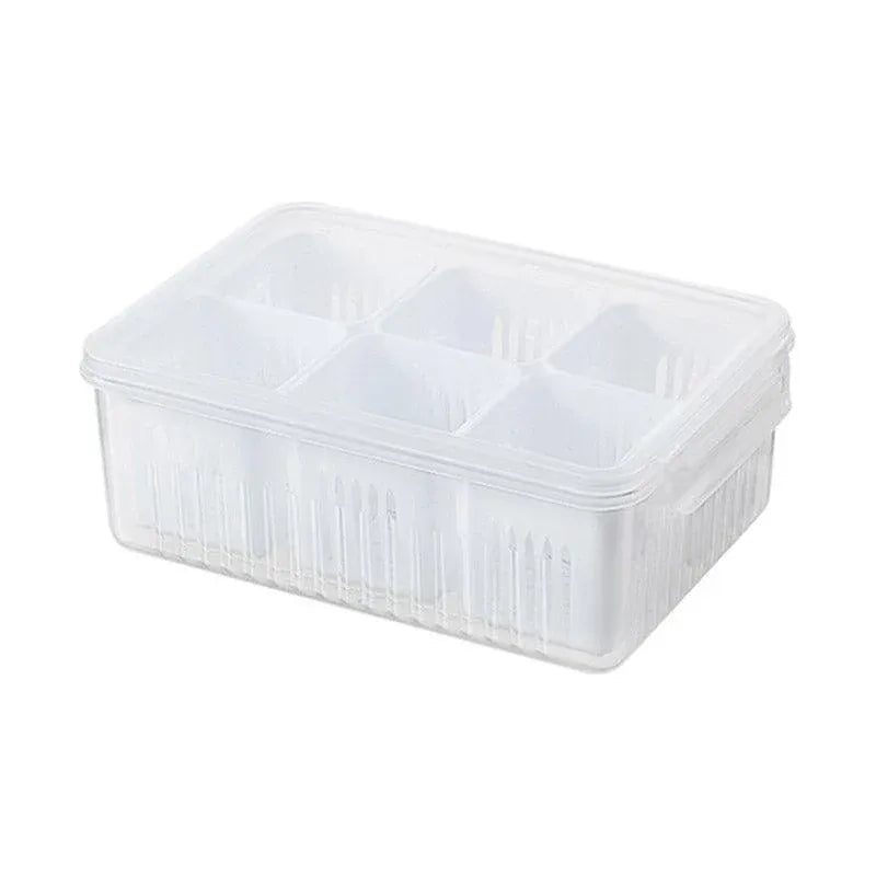 Convenient Crisper Box with Lid Storage Compartment Organizer for Vegetables V528-BNION-BOX-6-722297
