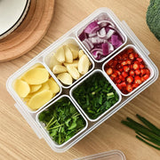 Convenient Crisper Box with Lid Storage Compartment Organizer for Vegetables V528-BNION-BOX-6-722297