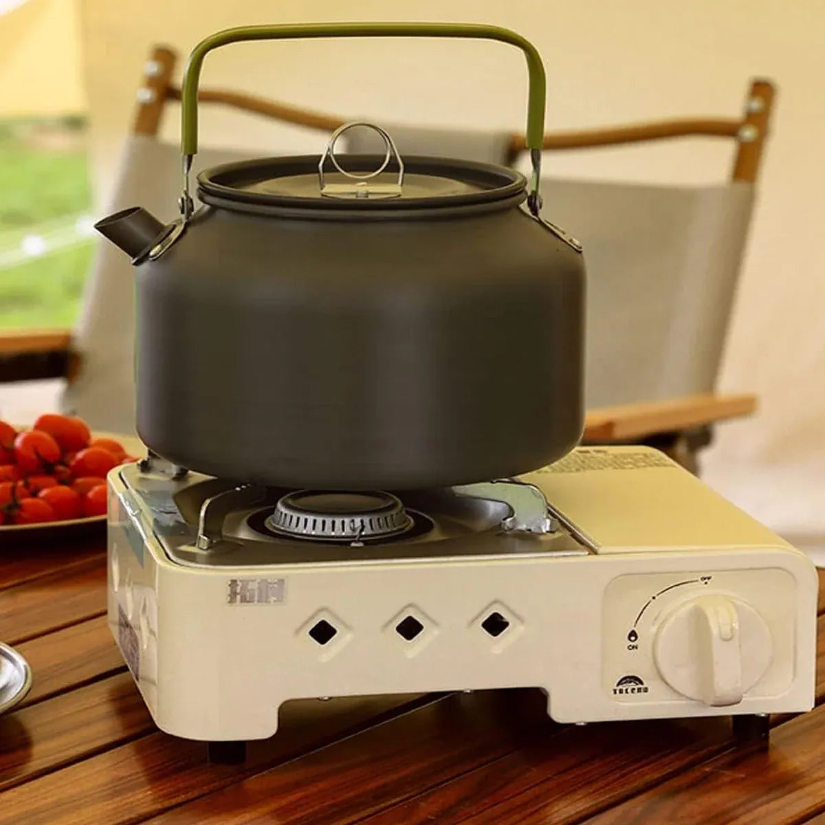 1.2L Outdoor Teapot Camping Hiking Portable Aluminum Kettle Coffee Pot Travel V528-BOIL-A-KETTLE-GREEN-664699