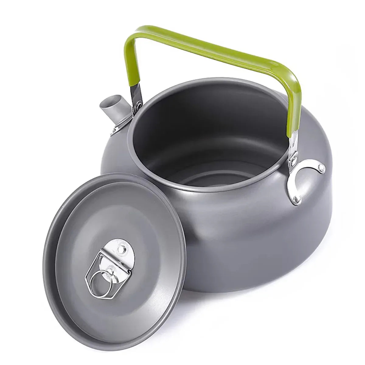 1.2L Outdoor Teapot Camping Hiking Portable Aluminum Kettle Coffee Pot Travel V528-BOIL-A-KETTLE-GREEN-664699
