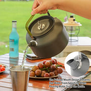 1.2L Outdoor Teapot Camping Hiking Portable Aluminum Kettle Coffee Pot Travel V528-BOIL-A-KETTLE-GREEN-664699