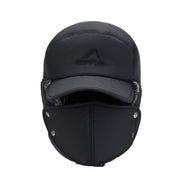 Winter 3 In 1 Thermal Fur Lined Trapper Bomber Hat With Ear Flap Face Mask Cap V528-BOMBERHAT-416987