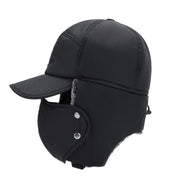 Winter 3 In 1 Thermal Fur Lined Trapper Bomber Hat With Ear Flap Face Mask Cap V528-BOMBERHAT-416987