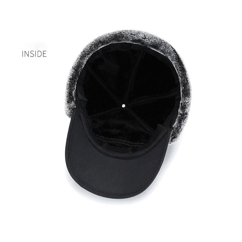 Winter 3 In 1 Thermal Fur Lined Trapper Bomber Hat With Ear Flap Face Mask Cap V528-BOMBERHAT-416987