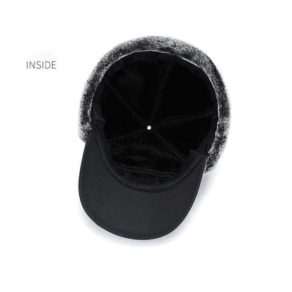 Winter 3 In 1 Thermal Fur Lined Trapper Bomber Hat With Ear Flap Face Mask Cap V528-BOMBERHAT-416987