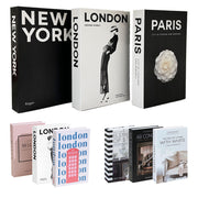 3 PCS Modern Decorative Books Set Foldable Fake Books for Display City Theme - A V528-BOOK-3PCS-748803