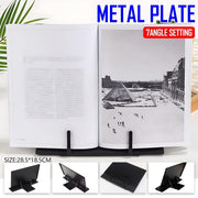 Portable Steel Book Stand Reading Desk Holder Tilt Adjustment Holder Bookstand V528-BOOKSTAND-BLACK-662468