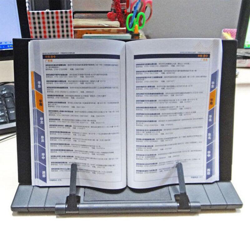 Portable Steel Book Stand Reading Desk Holder Tilt Adjustment Holder Bookstand V528-BOOKSTAND-BLACK-662468