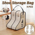 4PCS Beige Travel Shoe Bag Home Boot Storage Visual Dustproof Long Short Covers V528-BOOT-POCKET-BEIGE-4PCS-286330