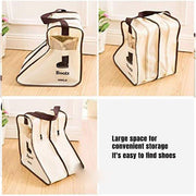 4PCS Beige Travel Shoe Bag Home Boot Storage Visual Dustproof Long Short Covers V528-BOOT-POCKET-BEIGE-4PCS-286330