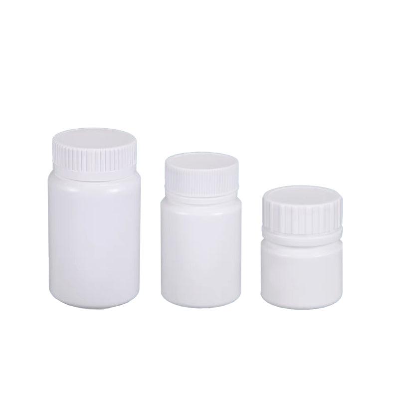 100pcs White Plastic Capsule Bottle Small Medicine Granule Packaging Container - 50ml V528-BOTTLE-100PCS-50ML-542858