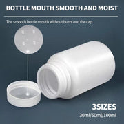 100pcs White Plastic Capsule Bottle Small Medicine Granule Packaging Container - 50ml V528-BOTTLE-100PCS-50ML-542858