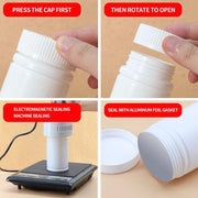 100pcs White Plastic Capsule Bottle Small Medicine Granule Packaging Container - 50ml V528-BOTTLE-100PCS-50ML-542858