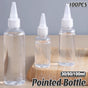 100pcs Needle Tip Plastic Bottles Transparent Squeeze Dispensing Bottle DIY Tool - 50ml V528-BOTTLE-100PCS-50ML-607474